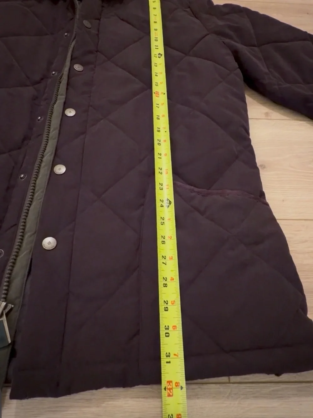 NWOT RAINFOREST Diamond Quilted Harbor Coat Chocolate M